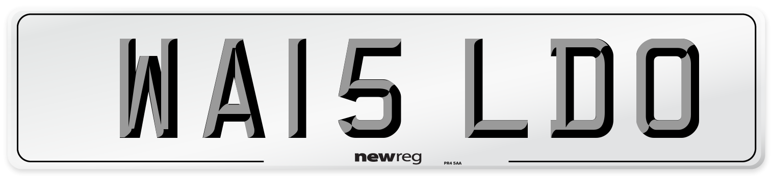 WA15 LDO Number Plate from New Reg